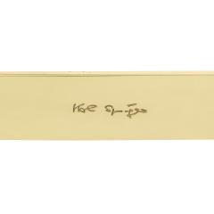 Karl Springer Karl Springer Meticulously Crafted Coffee Table with Lucite Legs 1980s Signed  - 2476158