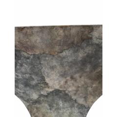 Karl Springer Karl Springer Mid Century Modern Gray Goatskin Console Table - 4423927