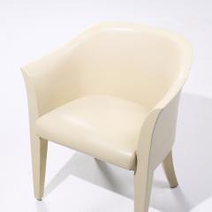 Karl Springer Karl Springer Mid Century Tulip Leather Dining Chairs Set of 8 - 4123071