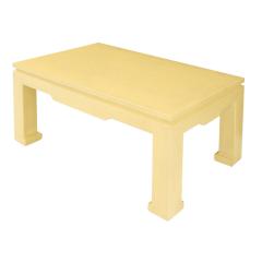 Karl Springer Karl Springer Ming Coffee Table in Canary Python 1970s - 3118462