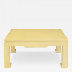 Karl Springer Karl Springer Ming Coffee Table in Canary Python 1970s - 3123839