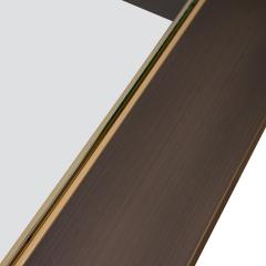 Karl Springer Karl Springer Monumental Art Moderne Coffee Table in Satin Bronze 1980s - 4385260