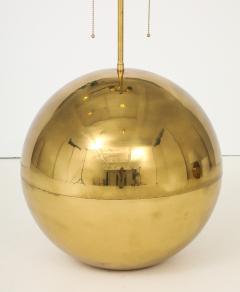 Karl Springer Karl Springer Orb Brass Large And Small Table Lamps - 4651468
