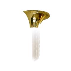 Karl Springer Karl Springer Pair Purcell Sconces with Illuminating Lucite Inserts 1980s - 2518754