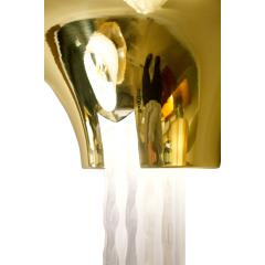 Karl Springer Karl Springer Pair Purcell Sconces with Illuminating Lucite Inserts 1980s - 2518756