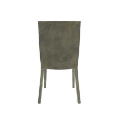 Karl Springer Karl Springer Pair of J M F Chairs in Gray Goatskin Lacquer 1980s - 3892009