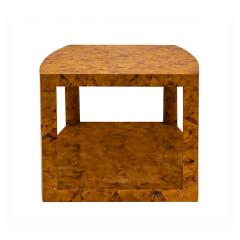 Karl Springer Karl Springer Pair of Large Tessellated Penshell End Tables 1980s Signed  - 3167971