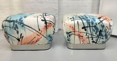 Karl Springer Karl Springer Pair of Souffle Ottomans - 2840556