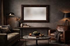 Karl Springer Karl Springer Patinated Embossed Leather Mirror C 1980s - 4540665