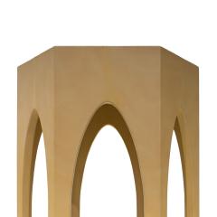 Karl Springer Karl Springer Prototype Cathedral Table in Leather 1976 1978 - 3604130