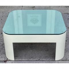 Karl Springer Karl Springer Raffia Clad Coffee Table - 4558156