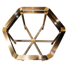 Karl Springer Karl Springer Rare Hexagonal Jansen Style Table 1970s - 459399