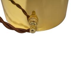 Karl Springer Karl Springer Rare Mushroom Table Lamp in Polished Brass 1980s - 3565725