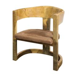 Karl Springer Karl Springer Rare Onassis Lounge Chair1970s - 2029611