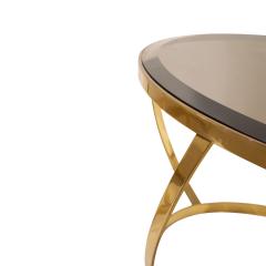 Karl Springer Karl Springer Rare Onyx Coffee Table with Beveled Bronze Glass 1980s - 4222180