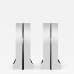 Karl Springer Karl Springer Rare Pair of Monumental Illuminated Athena Pedestals 1980s - 2671603