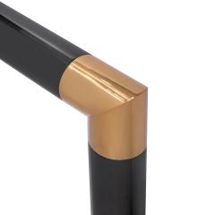 Karl Springer Karl Springer Rare Sculpture Reading Lamp in Gunmetal and Brass 1980s - 4414054