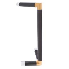 Karl Springer Karl Springer Rare Sculpture Reading Lamp in Gunmetal and Brass 1980s - 4447360