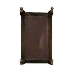 Karl Springer Karl Springer Rare Telephone Table in Brown Pony Skin 1980s Signed  - 4100499