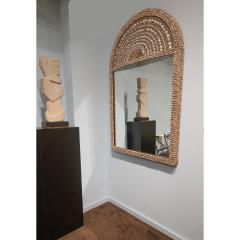 Karl Springer Karl Springer Rare and Exceptional Large Sea Shell Mirror 1970s - 3161622