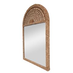 Karl Springer Karl Springer Rare and Exceptional Large Sea Shell Mirror 1970s - 3161623