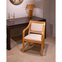 Karl Springer Karl Springer Regency Arm Chair in Lacewood 1970s - 4311349