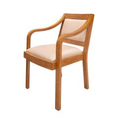 Karl Springer Karl Springer Regency Arm Chair in Lacewood 1970s - 4311353