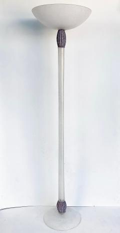 Karl Springer Karl Springer Seguso Scavo Torchere Floor Lamp In Line Dimmer Switch 1980s - 4564301