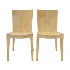 Karl Springer Karl Springer Set of 10 Stunning J M F Chairs In Lacquered Goatskin 1981 - 3867906