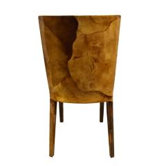 Karl Springer Karl Springer Set of 12 JMF Dining Chairs In Lacquered Goatskin 1980 - 1425534
