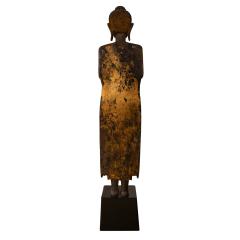 Karl Springer Karl Springer Standing Buddha Sculpture in Gilt Bronze 19th Century - 4330525