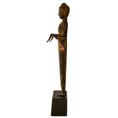 Karl Springer Karl Springer Standing Buddha Sculpture in Gilt Bronze 19th Century - 4330529