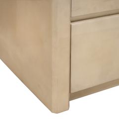 Karl Springer Karl Springer Stunning Chest of Drawers in Lacquered Goatskin 1980s - 4157687