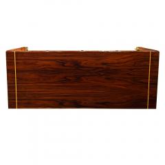 Karl Springer Karl Springer Stunning Monumental Dining Table in Rosewood with Inlay 1980s - 3063128