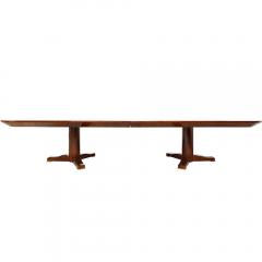 Karl Springer Karl Springer Stunning Monumental Dining Table in Rosewood with Inlay 1980s - 3063134