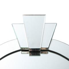 Karl Springer Karl Springer Stunning Monumental Dome Top Art Deco Mirror 1980s - 3143941