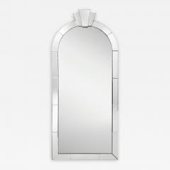 Karl Springer Karl Springer Stunning Monumental Dome Top Art Deco Mirror 1980s - 3144491