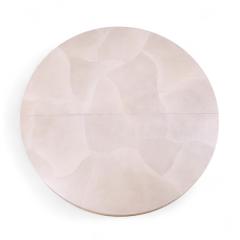 Karl Springer Karl Springer Style Faux Goatskin Expanding Dining Table with 4 Leaves - 4224140