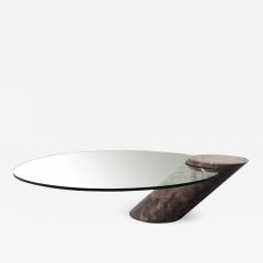 Karl Springer Karl Springer Style Goatskin Cantilevered Coffee Table - 1470773