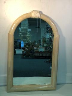 Karl Springer Karl Springer Style Lacquered and Tessellated Large Scale Mirror - 721644