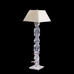 Karl Springer Karl Springer Style Mid Century Stacked Lucite Helix Floor Lamp - 4570227