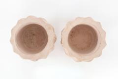 Karl Springer Karl Springer Style Ribbed Planter c 1980 - 4808971