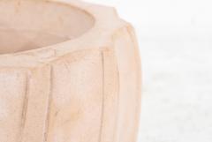 Karl Springer Karl Springer Style Ribbed Planter c 1980 - 4808972
