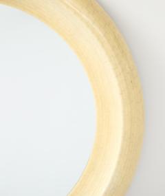 Karl Springer Karl Springer Style Tesselated Bone And Bronze Round Wall Mirror - 4505120