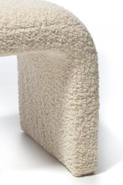 Karl Springer Karl Springer Style Waterfall Bench in Ivory Boucl  - 2629961
