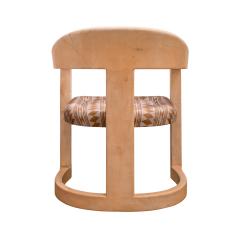 Karl Springer Karl Springer Superb Set of 6 Onassis Chairs in Lacquered Goatskin 1980s - 4298493
