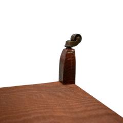 Karl Springer Karl Springer Telephone Table in Chestnut Snake Skin 1970s - 3621906