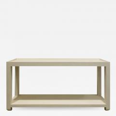 Karl Springer Karl Springer Tray Top Console Table 1970s - 1923741