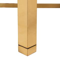 Karl Springer Karl Springer Triangular Leg Metal End Table with Shagreen Top 1980s Signed  - 3410870