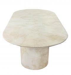 Karl Springer Knife Edge Dining Table in Bleached Goat Skin by Karl Springer - 155586